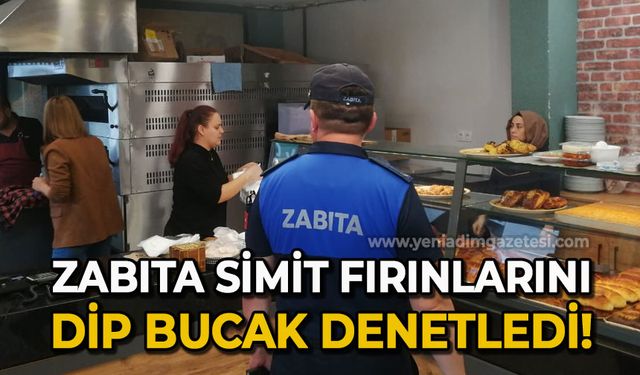 Zabıta simit fırınlarını denetledi