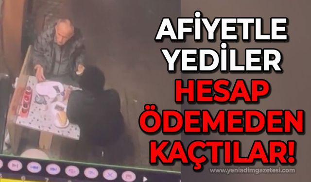 Sipariş ettikleri yemeği yediler: Hesap ödemeden kaçtılar