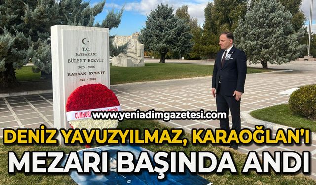 Deniz Yavuzyılmaz, Karaoğlan’ı mezarı başında andı