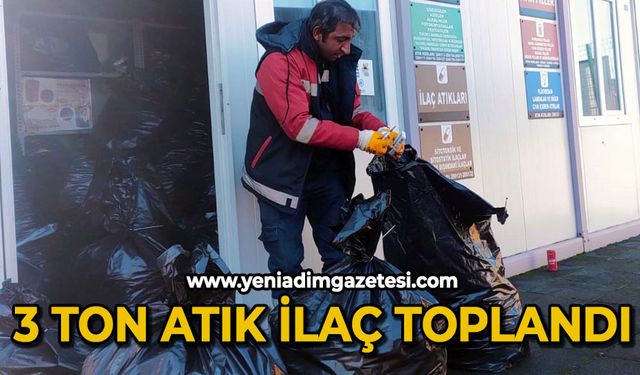 3 ton atık ilaç toplandı