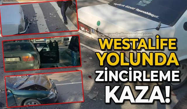 Westalife Avm yolunda zincirleme kaza