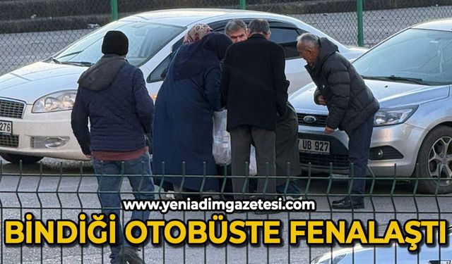 Bindiği otobüste fenelaştı