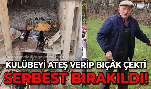 Köpek kulübesini ateşe verip bıçak çekmişti: İfadesinin ardından serbest kaldı