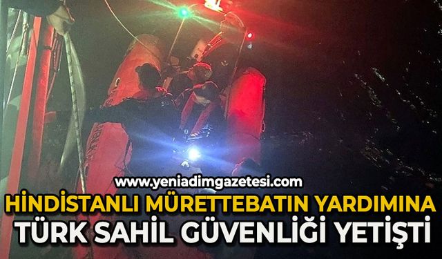 Gemide rahatsızlanan Hindistanlı mürettebatın yardımına Türk Sahil Güvenliği yetişti