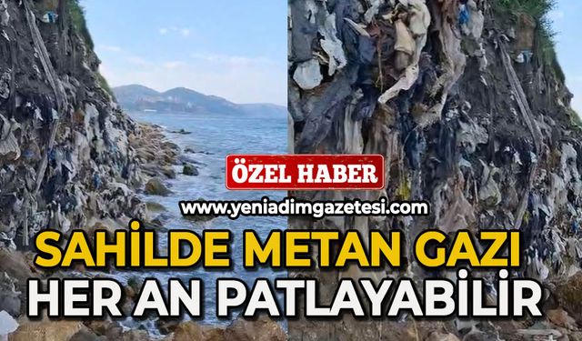 Sahilde metan gazı her an patlayabilir!