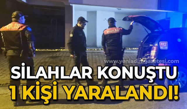 Silahlar konuştu: 1 yaralı!