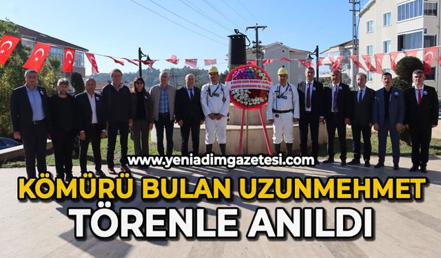 Kömürü bulan Uzunmehmet, törenle anıldı