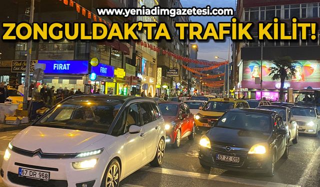 Zonguldak'ta trafik kilitlendi!