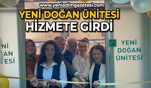 Yeni doğan ünitesi hizmete girdi