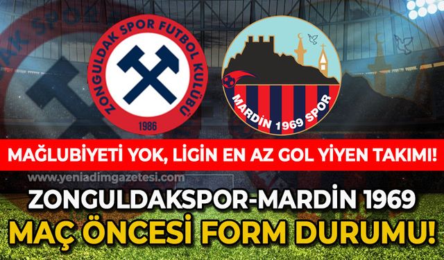 Zonguldakspor - Mardinspor maçı öncesi iki takımın form durumu