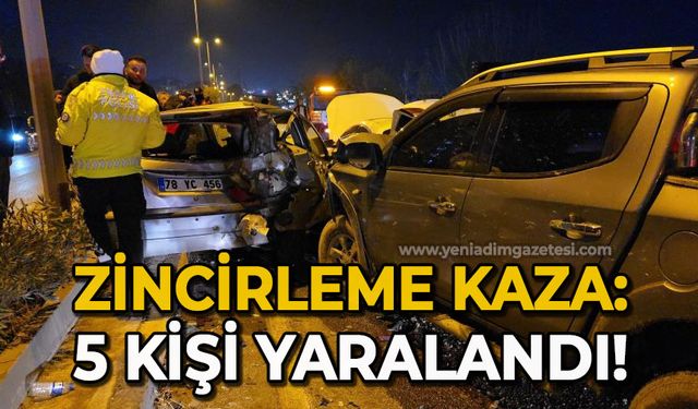 Zincirleme trafik kazası: 5 yaralı