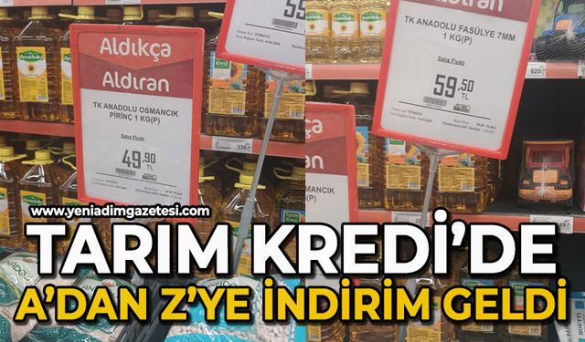 Tarım Kredi'de A'dan Z'ye indirim geldi