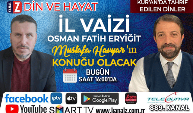 İl Vaizi Osman Fatih Eryiğit soruları yanıtlayacak