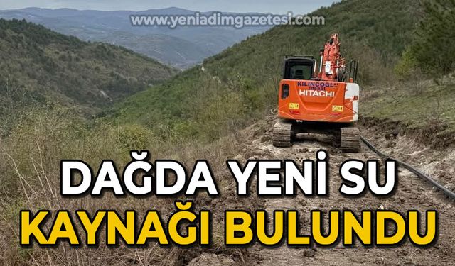 Dağda yeni su kaynağı bulundu