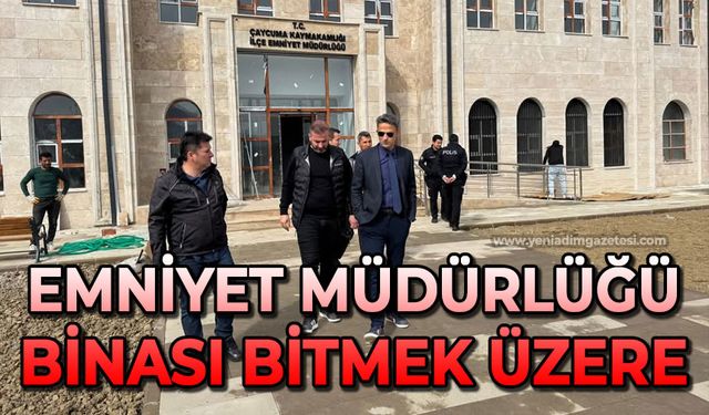 Emniyet Müdürlüğü binası bitmek üzere