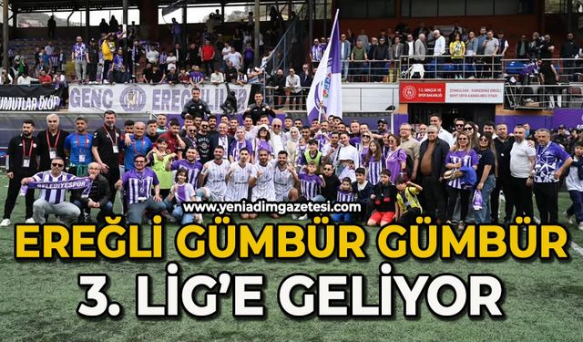 Ereğli gümbür gümbür 3. Lig'e geliyor