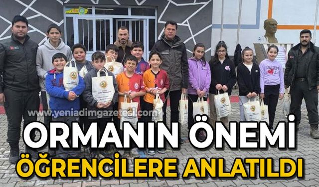 Gümeli’de "Dersimiz Orman" etkinliği, ormanın önemi öğrencilere anlatıldı