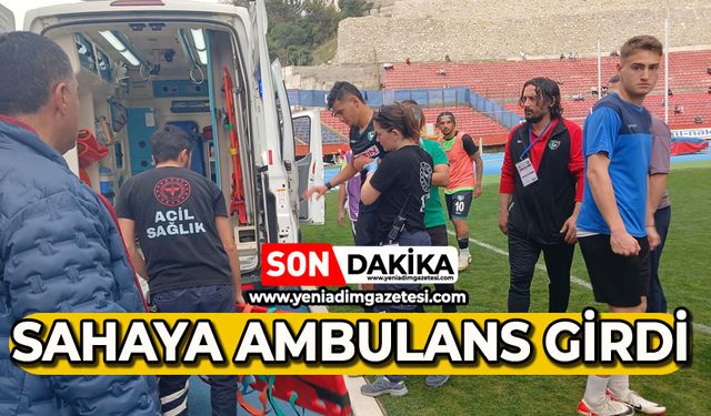 Sahaya ambulans girdi