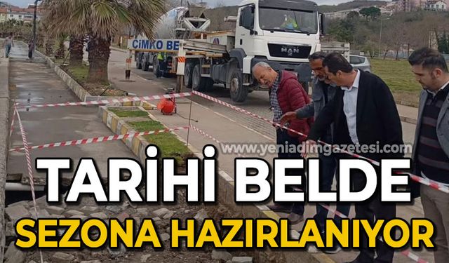 Tarihi belde sezona hazırlanıyor