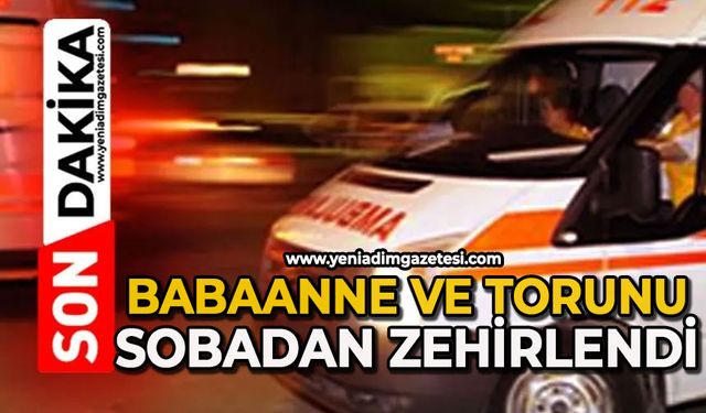 Babaanne ve torunu sobadan zehirlendi