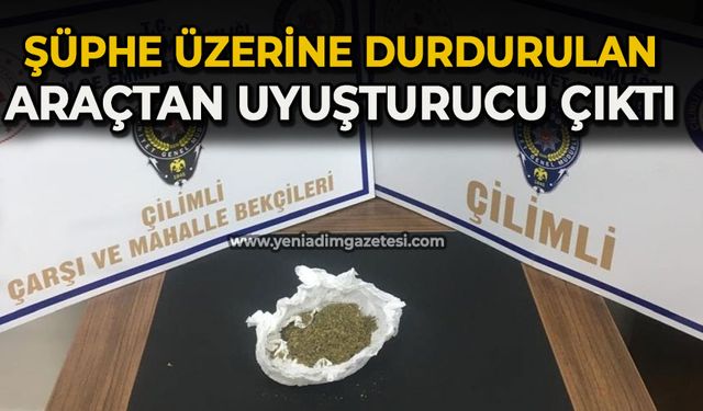 Polisin şüphelendiği araçtan uyuşturucu çıktı
