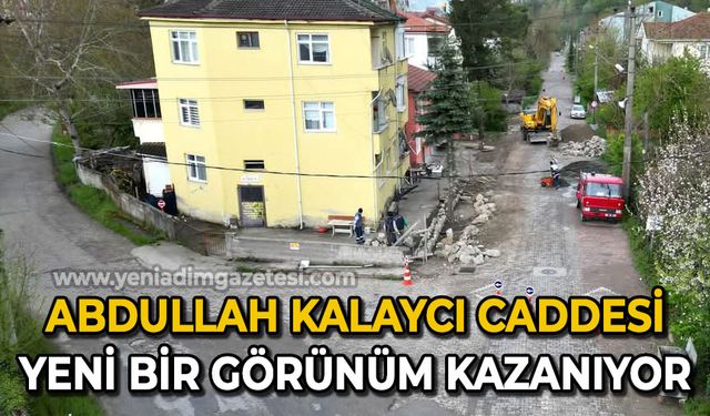 Abdullah Kalaycı Caddesi yeni bir görünüm kazanıyor