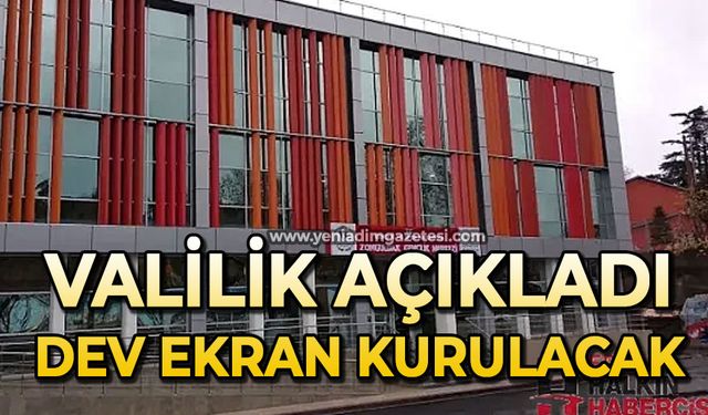 Valilik açıkladı: Spor salonuna dev ekran kurulacak