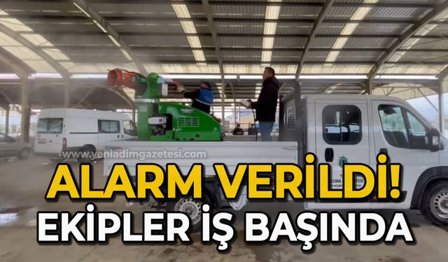 Alarm verildi: Ekipler iş başında