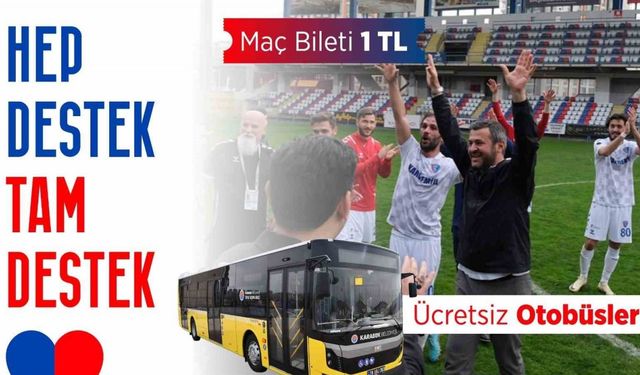 Başkan Çetinkaya’dan Karabük İdmanyur maçına ulaşım desteği