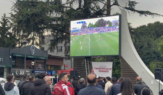Gençlik Ligi finali Düzce’de dev ekranda izlendi