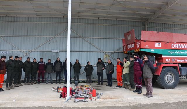 Önce eğitim sonra ekipman tanıtımı yapıldı