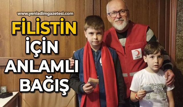 Öğrencilerden Filistin’e anlamlı bağış