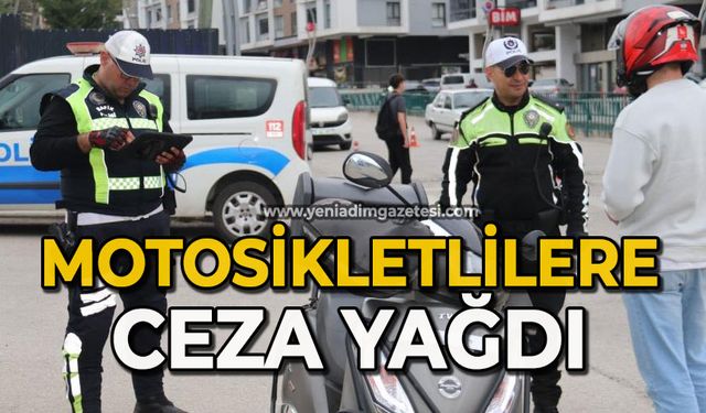 72 motosikletliye 352 bin TL ceza kesildi