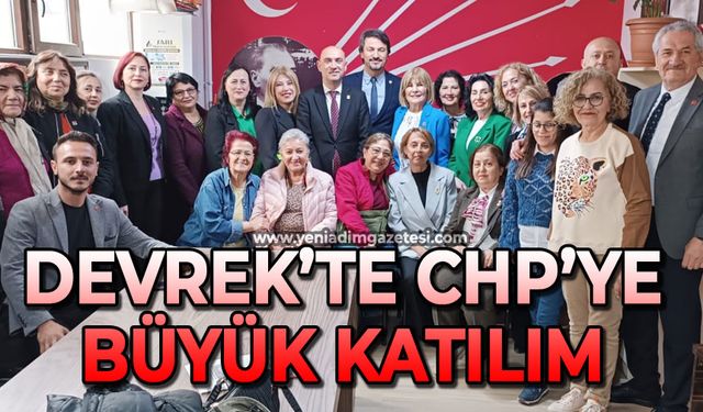 Devrek'te CHP'ye büyük katılım