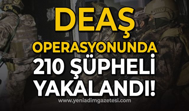 İçişleri Bakanı Ali Yerlikaya: "DEAŞ terör örgütü mensubu 210 şüpheli yakalandı"