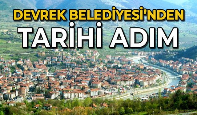Devrek Belediyesi’nden tarihi adım