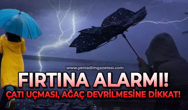 Fırtına alarmı: Çatı uçması, ağaç devrilmesine dikkat