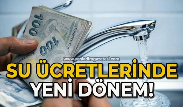 Belediyeden su ücretlerinde yeni dönem