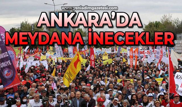 Ankara’da medyana inecekler