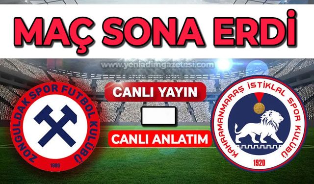 Zonguldakspor FK - Kahramanmaraş İstiklalspor  | Canlı Anlatım