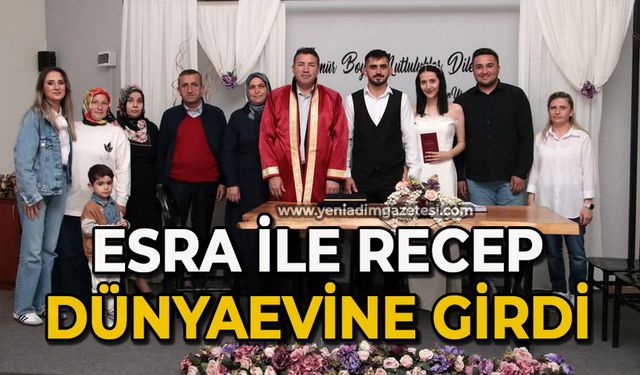 Esra ile Recep dünya evine girdi