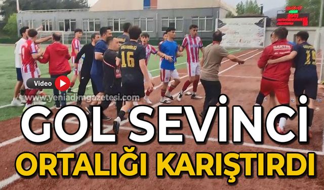 Gol sevinci ortalığı karıştırdı