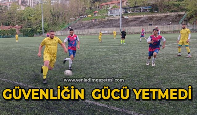 Güvenliğin gücü yetmedi!