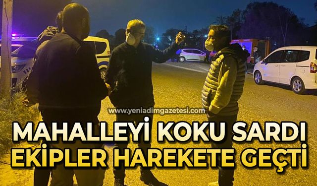 Mahalleyi koku sardı: Ekipler alarma geçirildi