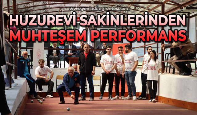 Huzurevi sakinlerinden muhteşem performans