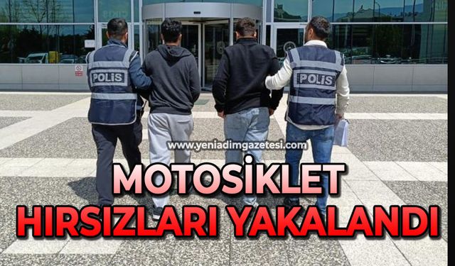 Motosiklet hırsızlığı şüphelisi 2 kişi yakalandı