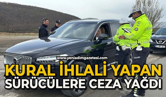 Kural ihlali yapan sürücülere ceza yağdı