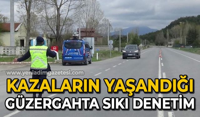 Kazaların yaşandığı güzergahta jandarmadan sıkı trafik denetimi