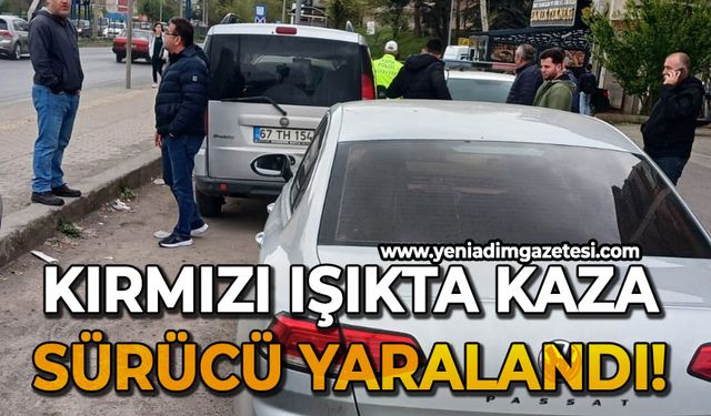 Kırmızı ışıkta kaza: 1 yaralı