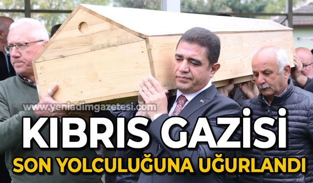 Kıbrıs Gazisi son yolculuğuna uğurlandı